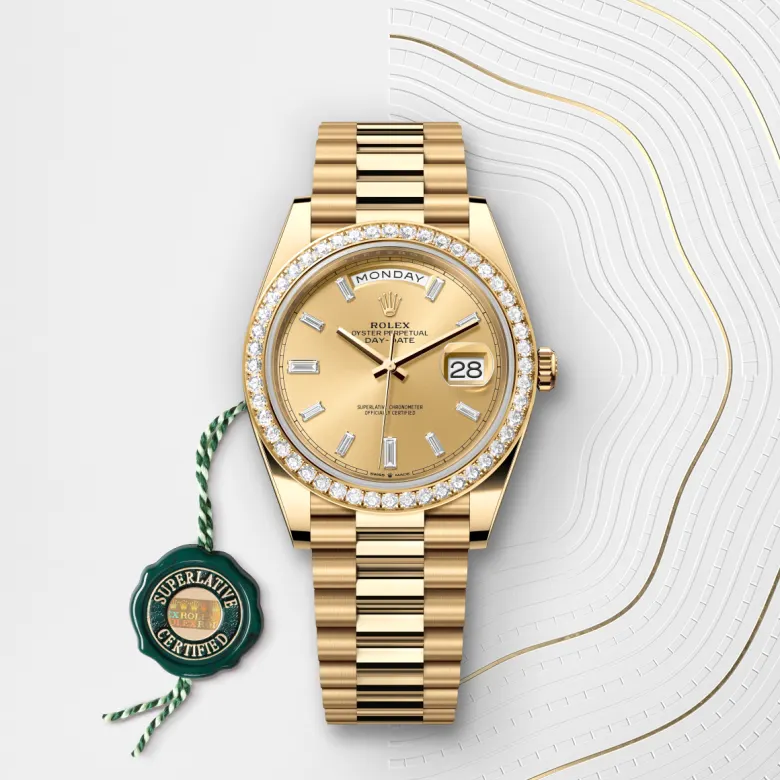 Rolex Day-Date 40 18 kt yellow gold, M228348RBR-0002